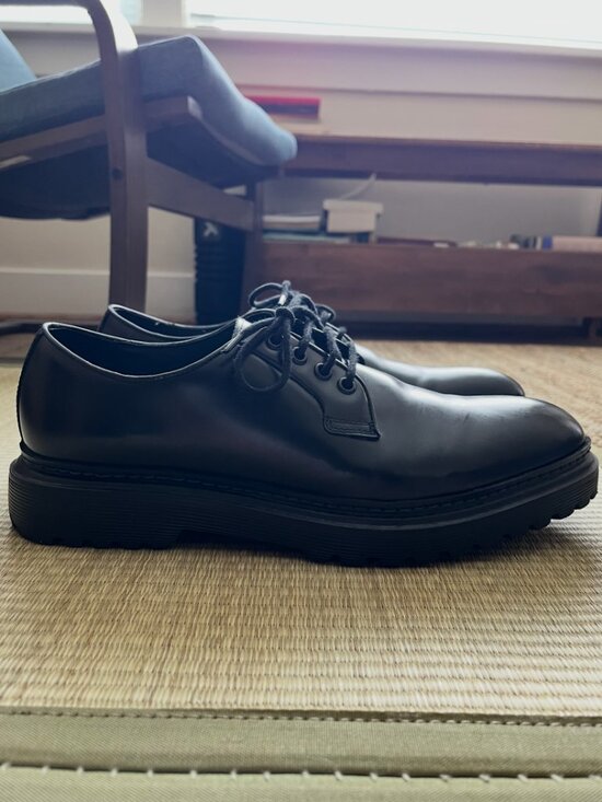 Moral Code N7452* Mens Black Chase Casual Blucher Shoe Size 10.5